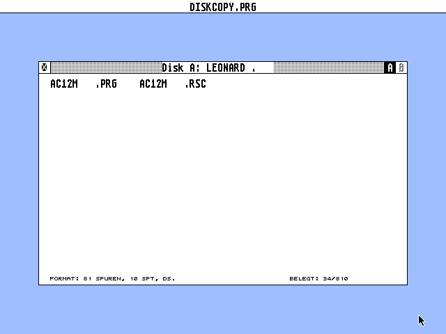 DiskCopy atari screenshot